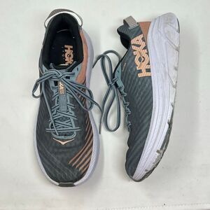 Hoka One One Rincon Shoes Womens Sz 9 Gray Pink 1102875 Running Workout
